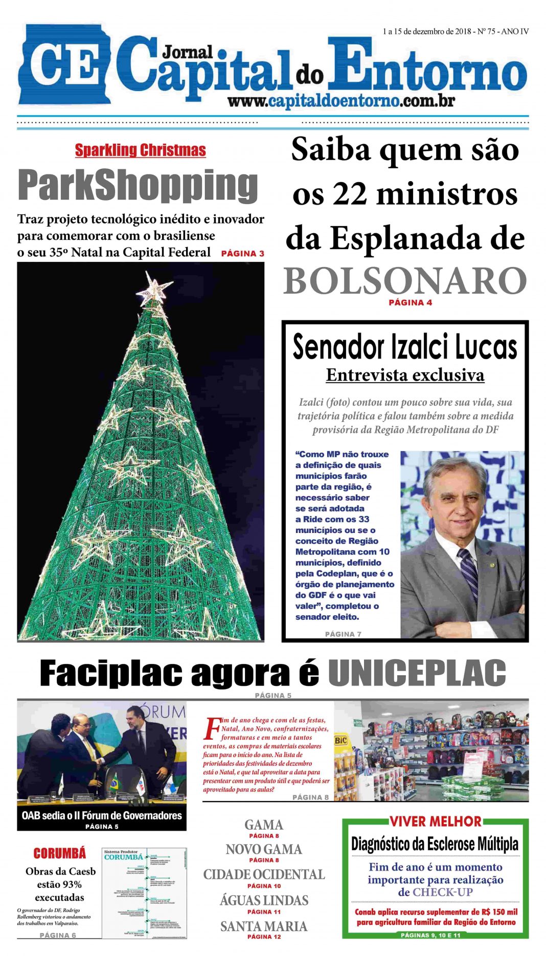 Edição Nº 75 – 1 a 15 de dezembro de 2018