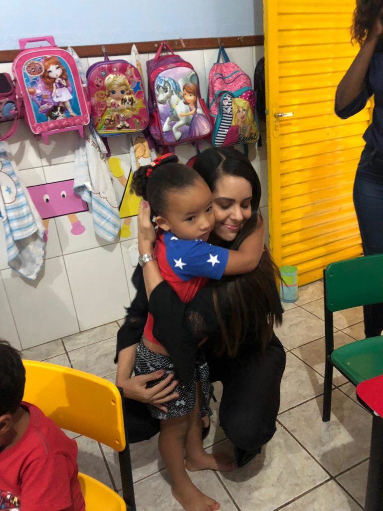 Primeira-dama visita creche no Varjão Primeira-dama visita creche no Varjão