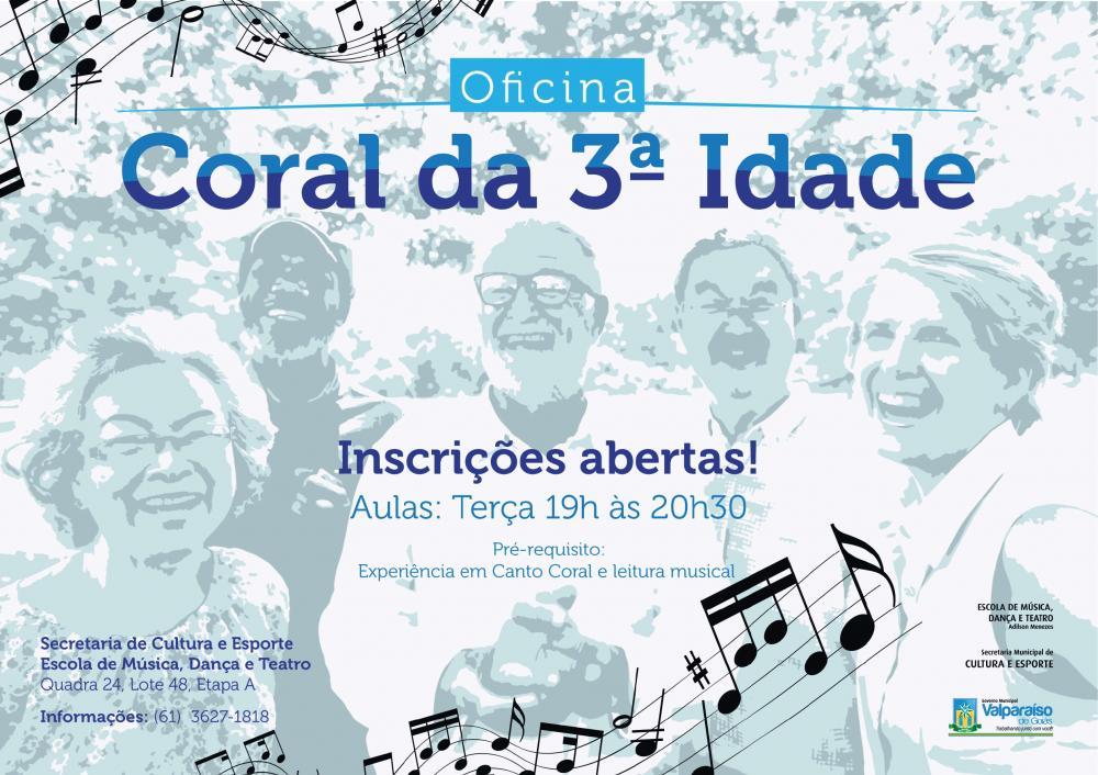 Inscrições abertas para o coral da 3º idade