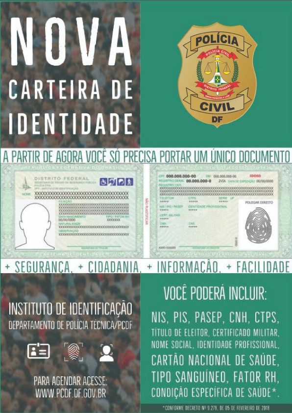 Polícia Civil emite novo RG que traz benefícios ao cidadão Polícia Civil emite novo RG que traz benefícios ao cidadão