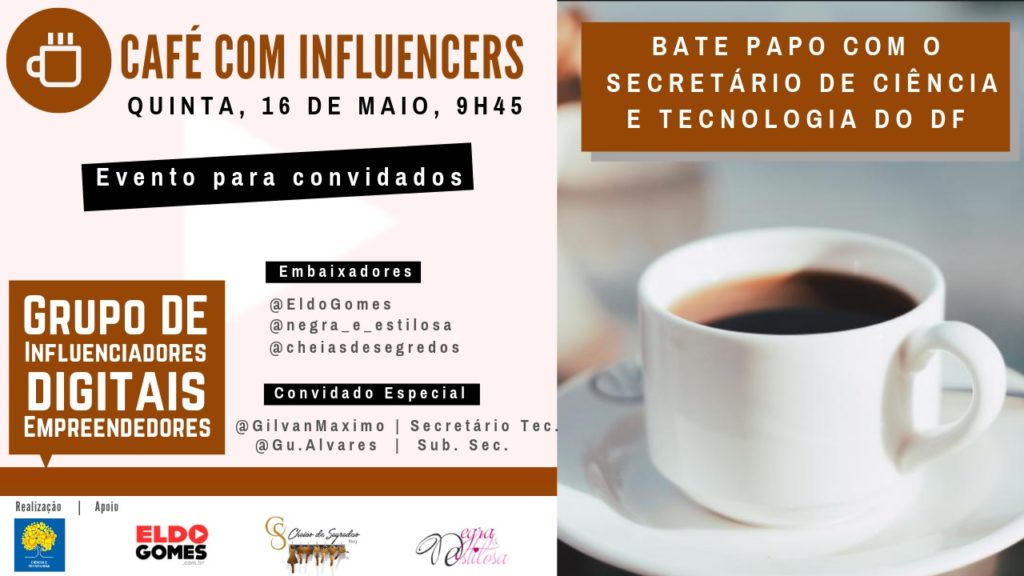 Influenciadores Digitais se reúnem com secretário de Ciência e Tecnologia