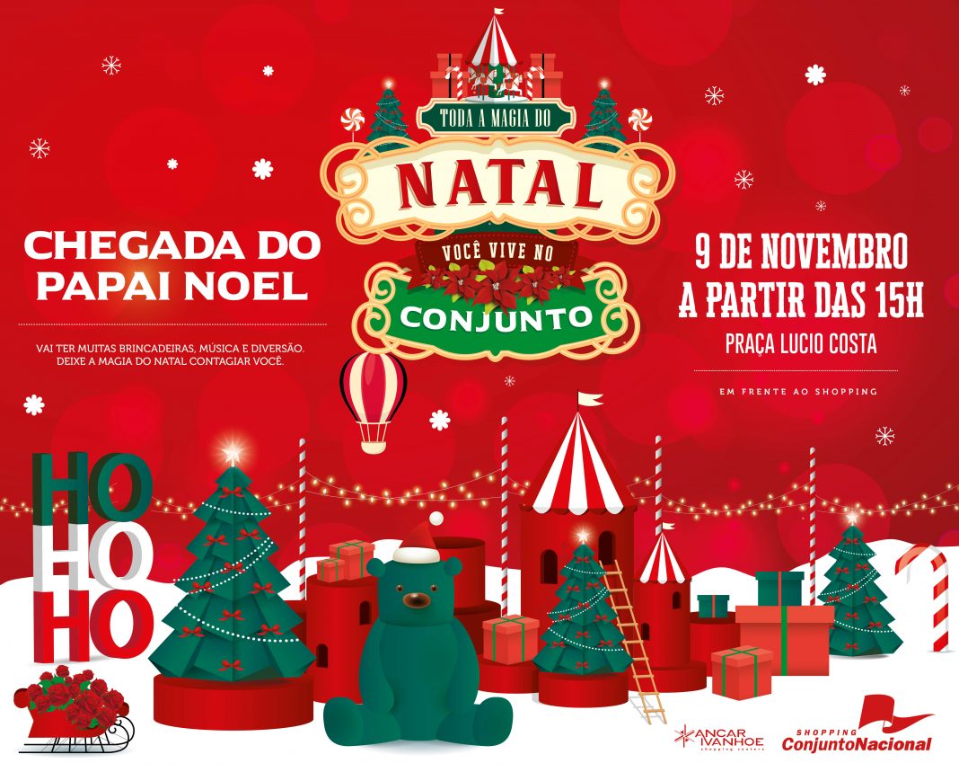 Papai Noel chega ao Conjunto Nacional com show do Kid Criolina e diversas atrações especiais Papai Noel chega ao Conjunto Nacional com show do Kid Criolina e diversas atrações especiais