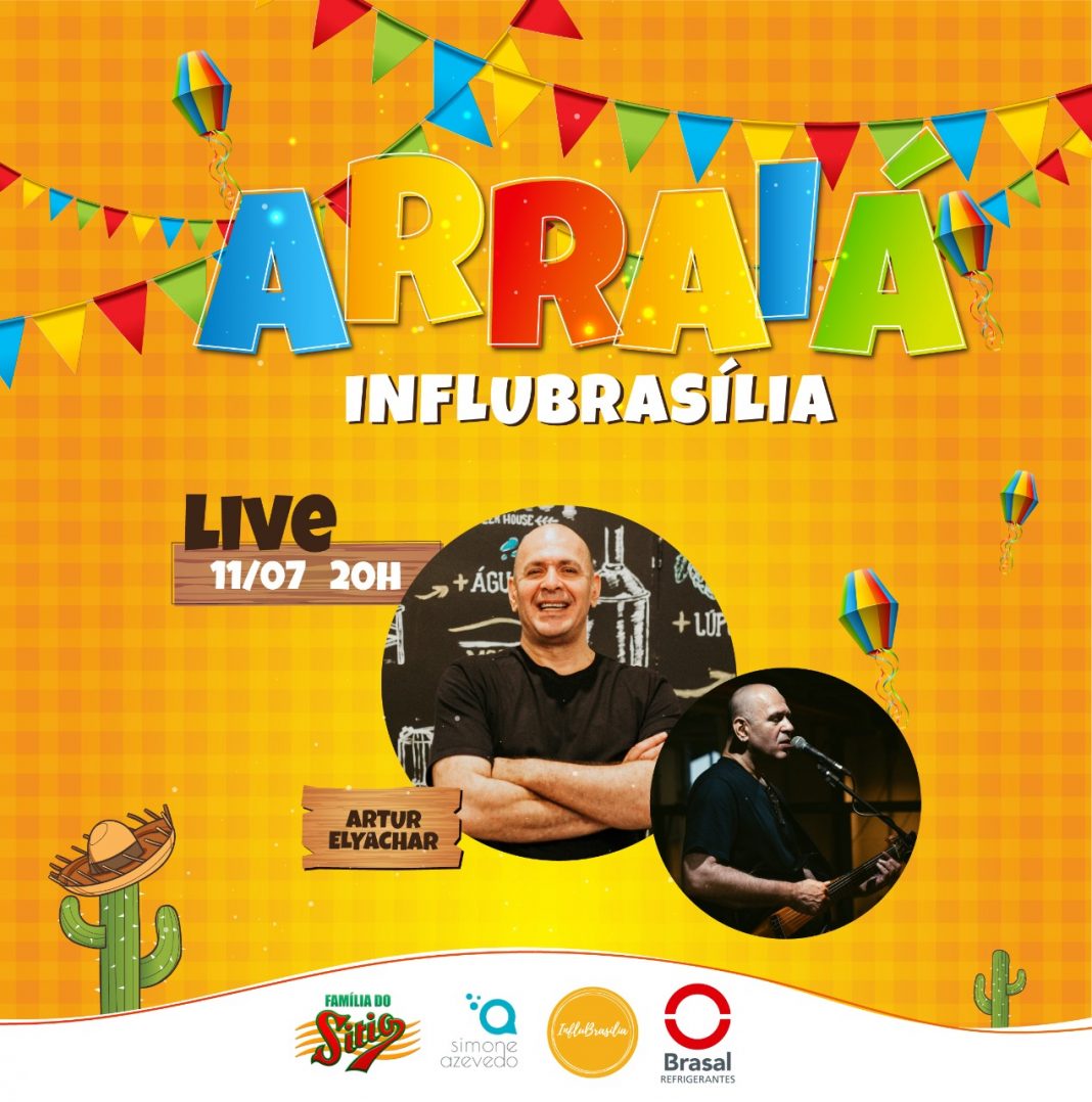 Arraiá virtual vai trazer animada live com o músico Artur Elyachar no próximo sábado Arraiá virtual vai trazer animada live com o músico Artur Elyachar no próximo sábado