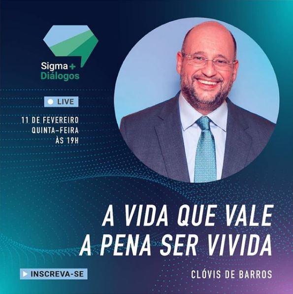 Colégio Sigma recebe o autor Best-seller Clóvis de Barros Filho no primeiro Sigma+Diálogos de 2021