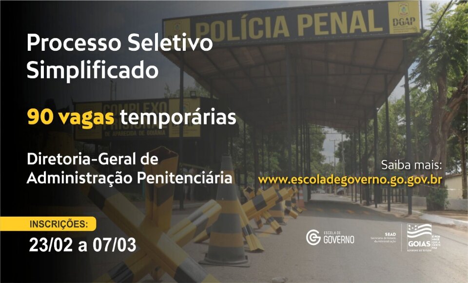 Governo publica Edital para Processo Seletivo Simplificado com vagas temporárias na DGAP Governo publica Edital para Processo Seletivo Simplificado com vagas temporárias na DGAP