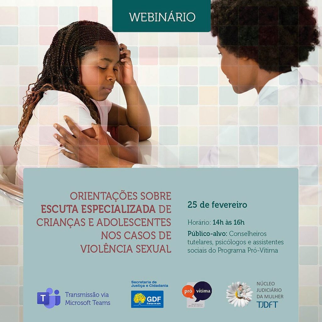 Sejus e TJDFT promovem capacitação sobre escuta de crianças e adolescentes Sejus e TJDFT promovem capacitação sobre escuta de crianças e adolescentes