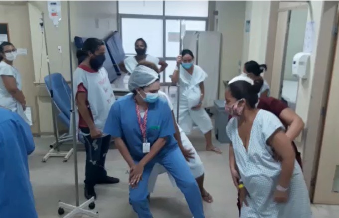 Após dança, gestantes dão à luz no Hospital de Santa Maria Após dança, gestantes dão à luz no Hospital de Santa Maria