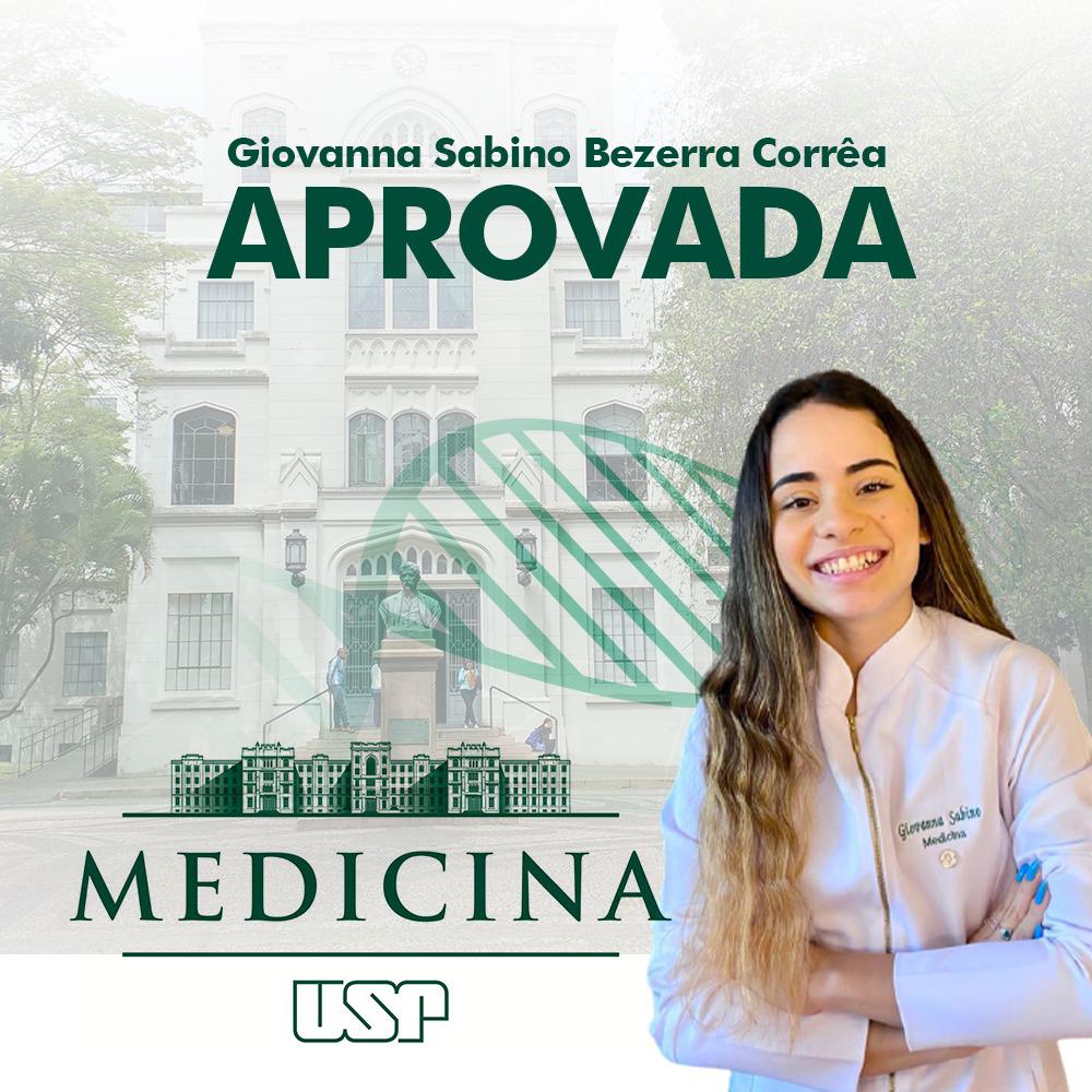 Giovanna Sabino, unica aprovada do DF na USP em medicina Giovanna Sabino, unica aprovada do DF na USP em medicina