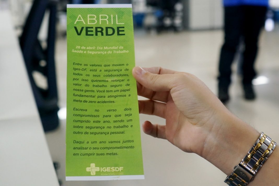 Iges-DF reforça ações de segurança no trabalho Iges-DF reforça ações de segurança no trabalho