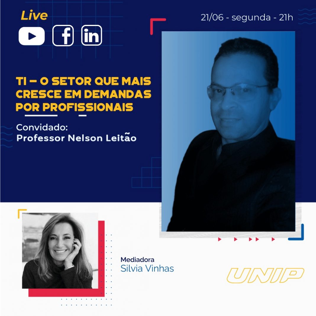 UNIP fala em live sobre alta procura por carreiras na área de Tecnologia da Informação UNIP fala em live sobre alta procura por carreiras na área de Tecnologia da Informação