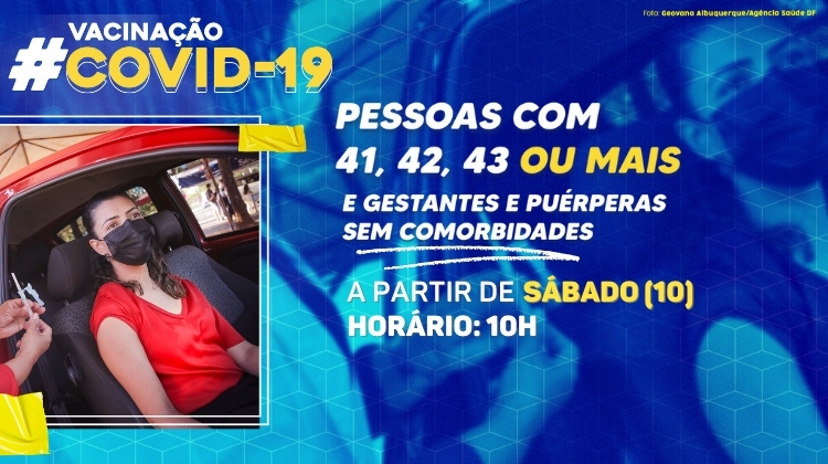 Agendamento inclui grávidas, puérperas e maiores de 41 anos Agendamento inclui grávidas, puérperas e maiores de 41 anos