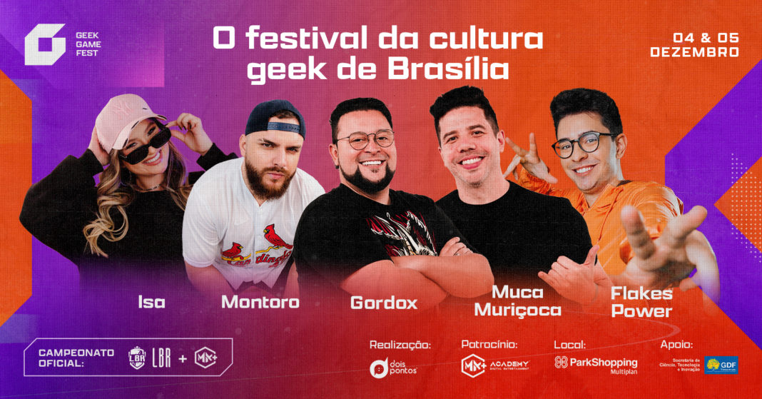 Com apoio do governo do DF, vem aí o Geek Game Fest