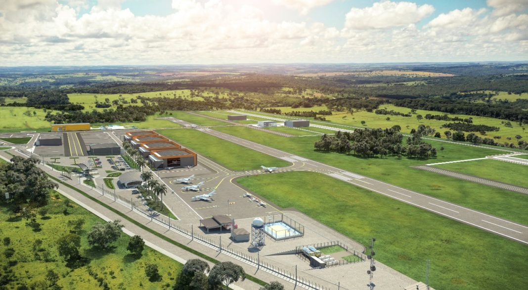 Membros da diretoria regional dos Correios conhecem obras de futuro aeroporto em Aparecida de Goiânia Membros da diretoria regional dos Correios conhecem obras de futuro aeroporto em Aparecida de Goiânia