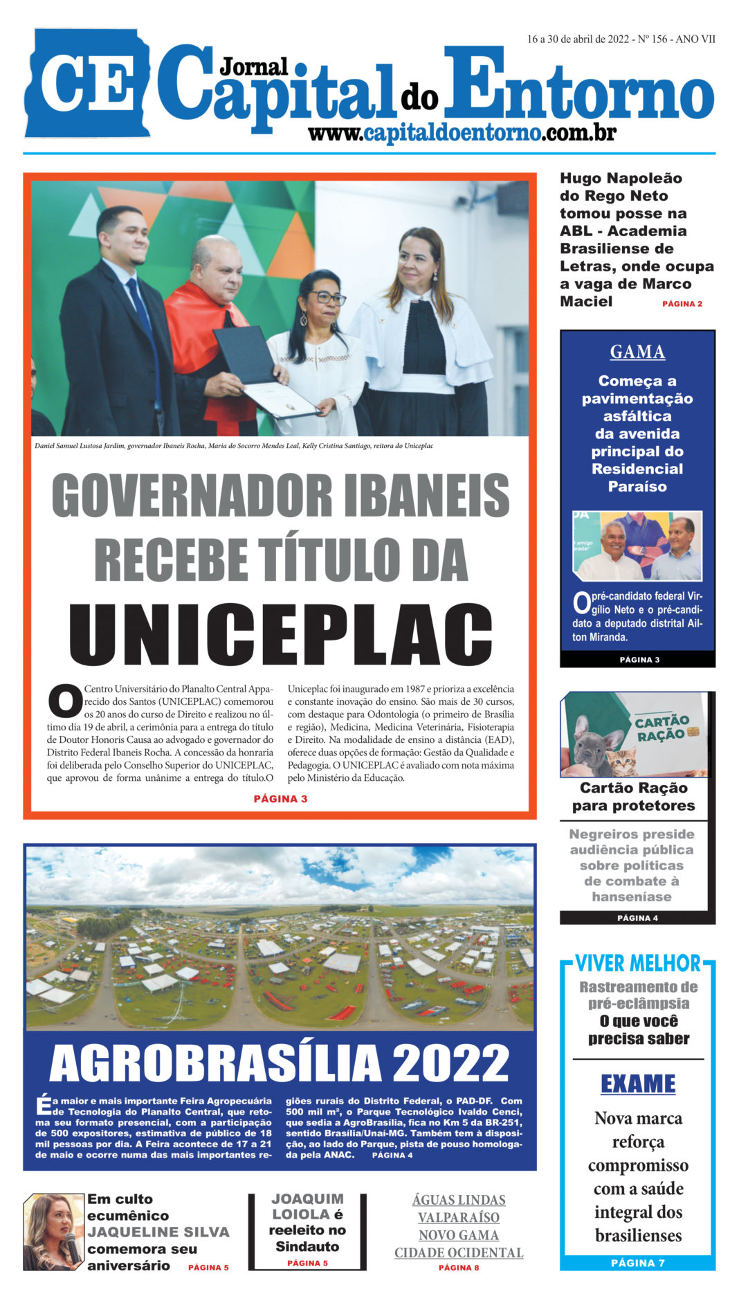 Edição 156 – 16 a 30 de abril de 2022 Edição 156 – 16 a 30 de abril de 2022