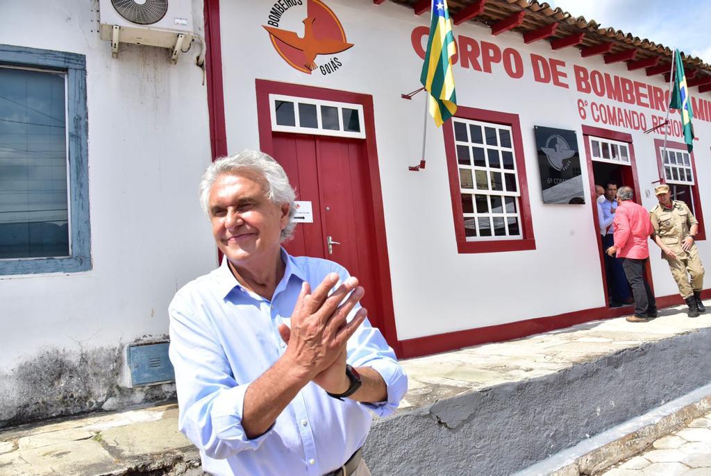 Caiado entrega nova sede do 6º Comando dos Bombeiros e duplicação da GO-070 Caiado entrega nova sede do 6º Comando dos Bombeiros e duplicação da GO-070