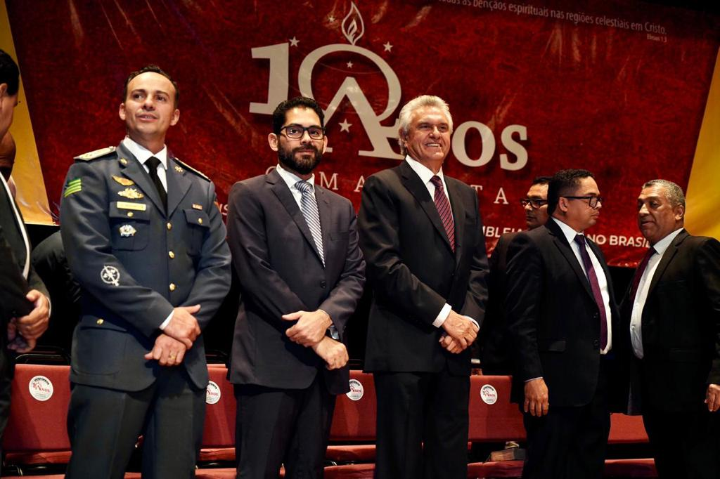 Caiado participa de evento do Ministério Seta que comemora mais de um século das Assembleias de Deus no Brasil