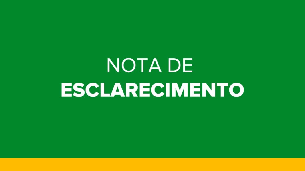 Nota de Esclarecimento Águas Lindas de Goiás Nota de Esclarecimento Águas Lindas de Goiás
