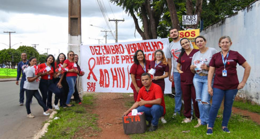 CTA realiza ação em prol da campanha ‘dezembro vermelho’, no município