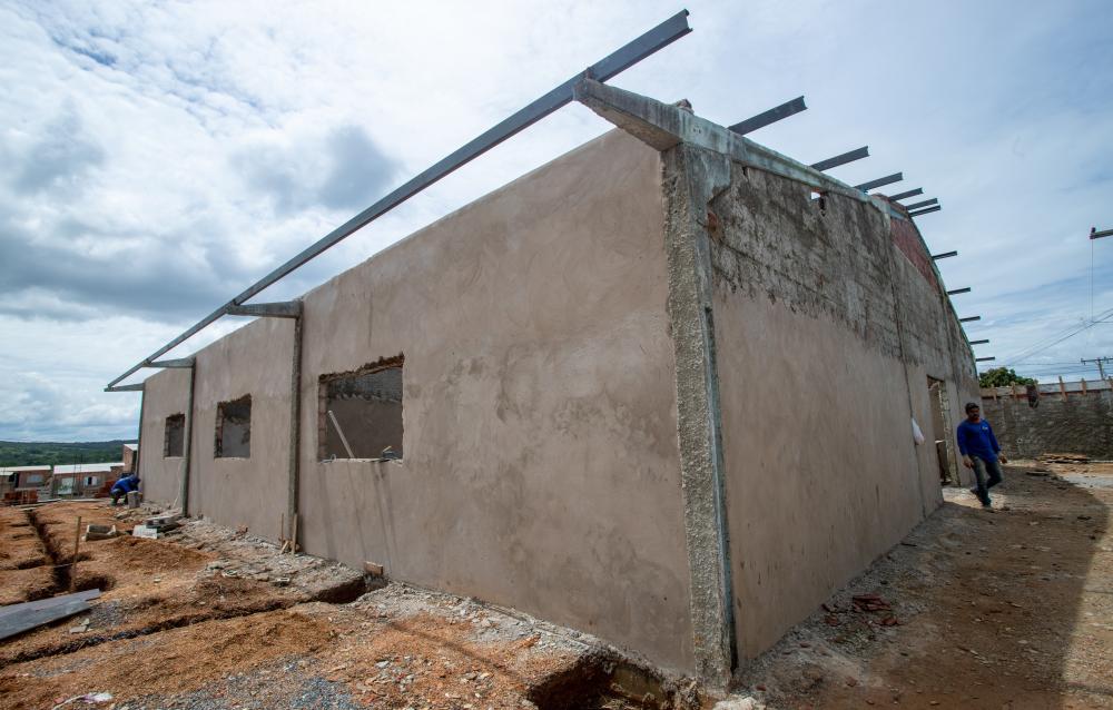 Reforma na escola municipal Santa Luzia tem cerca de 35% das obras concluídas Reforma na escola municipal Santa Luzia tem cerca de 35% das obras concluídas