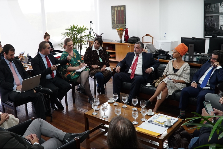Em encontro com representantes de entidades, Paulo Pimenta defende liberdade no exercício do trabalho jornalístico Em encontro com representantes de entidades, Paulo Pimenta defende liberdade no exercício do trabalho jornalístico