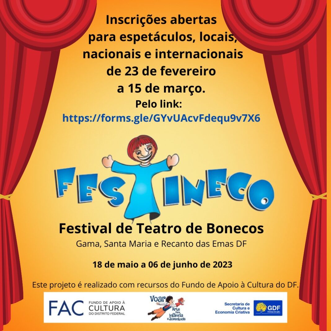Abertas as Inscrições à 10ª. edição do FESTINECO Abertas as Inscrições à 10ª. edição do FESTINECO