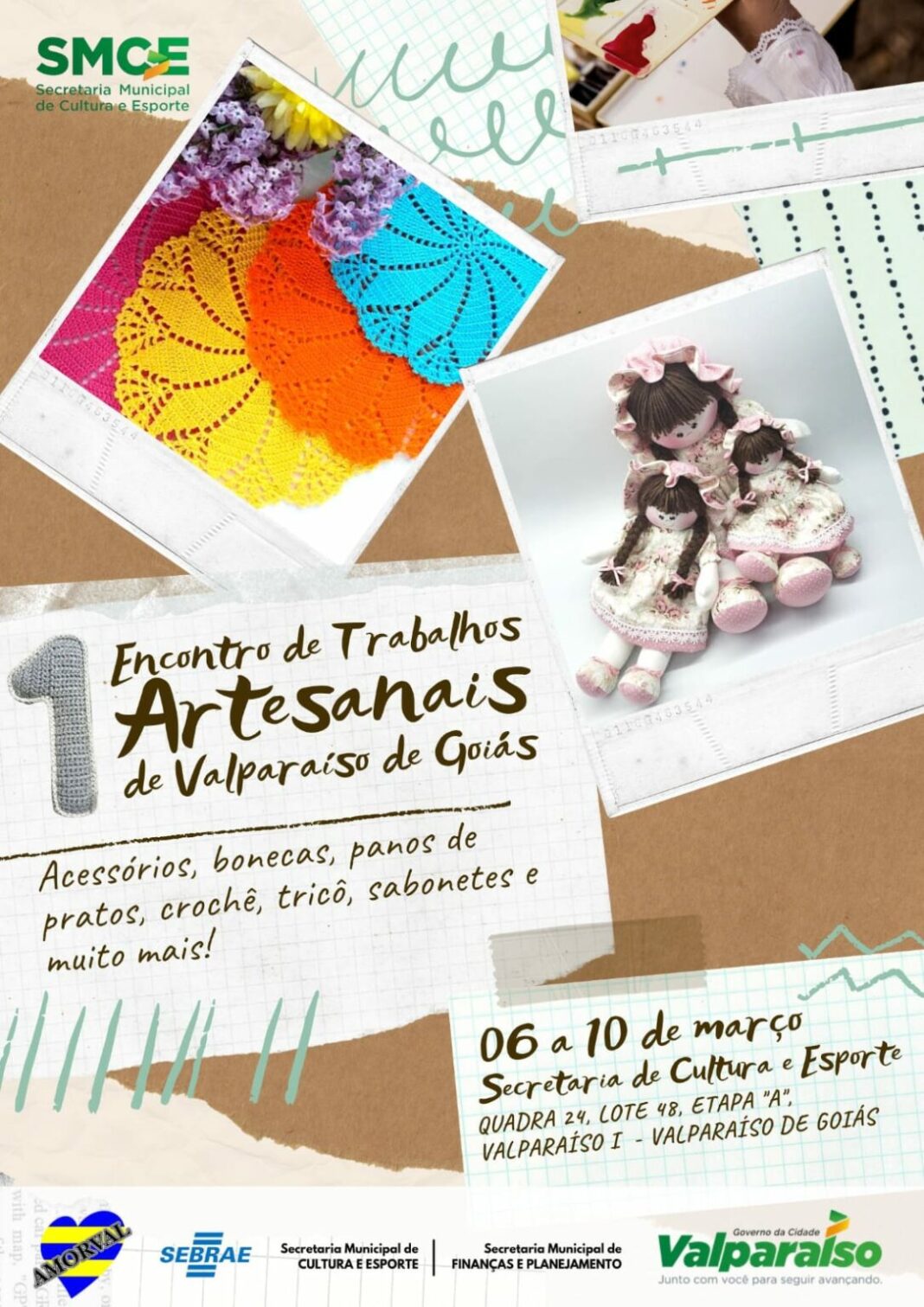 Amorval realiza 1° encontro de trabalhos artesanais de valparaíso de goiás Amorval realiza 1° encontro de trabalhos artesanais de valparaíso de goiás