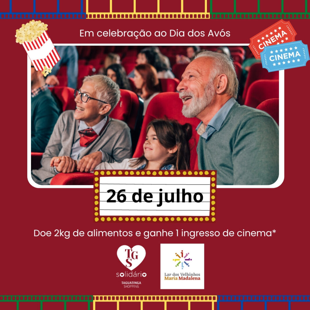 Solidariedade: Neste Dia dos Avós, Taguatinga Shopping recebe doações de alimentos
