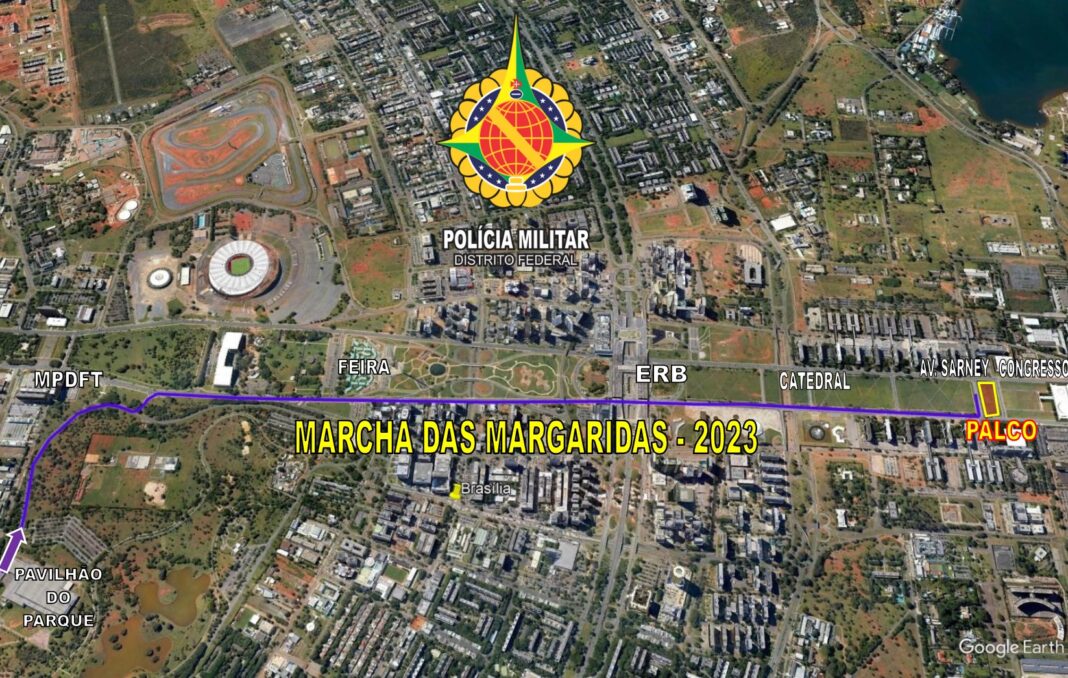 Veja o que muda no trânsito durante a Marcha das Margaridas Veja o que muda no trânsito durante a Marcha das Margaridas