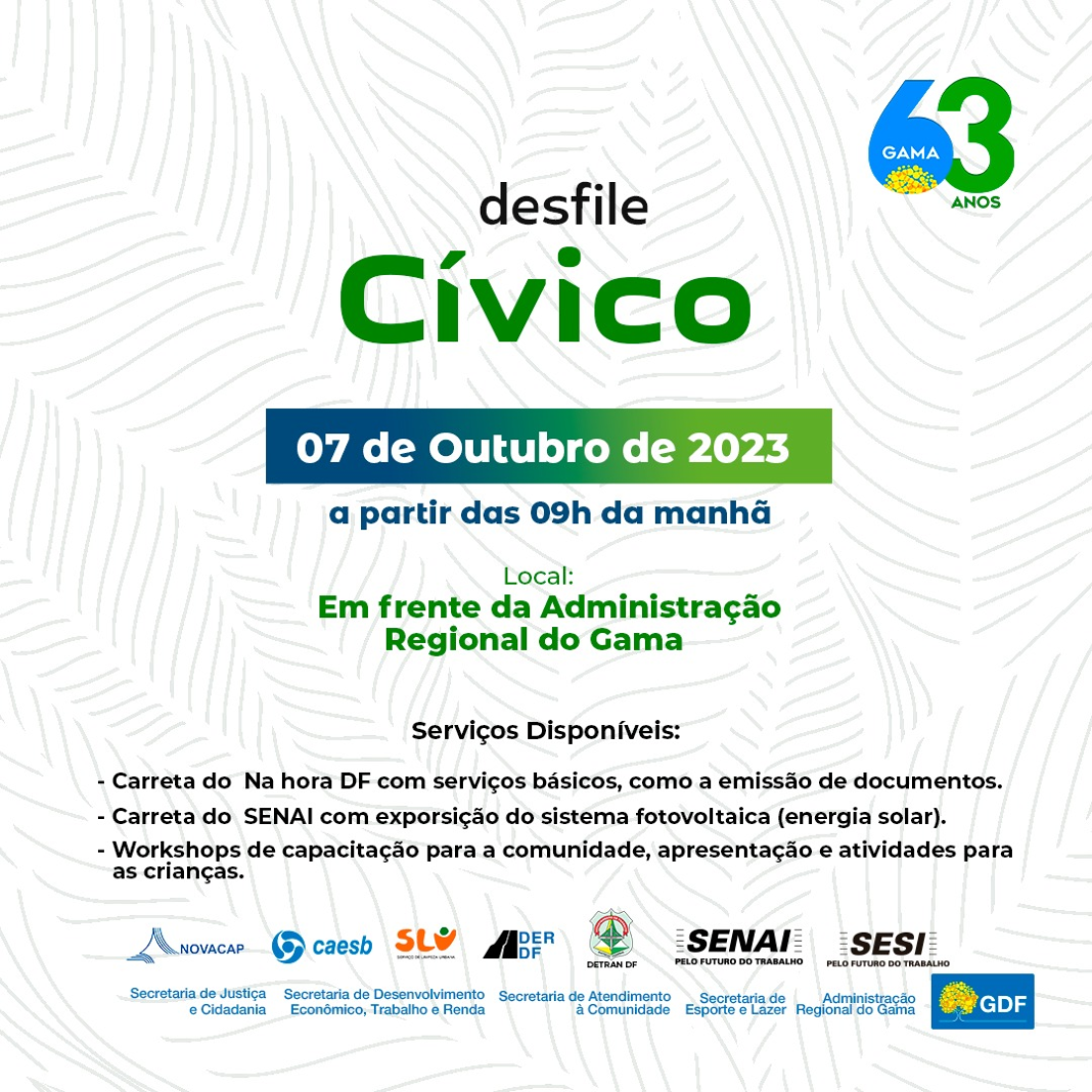 Venha celebrar 63 Anos de História no Gama!