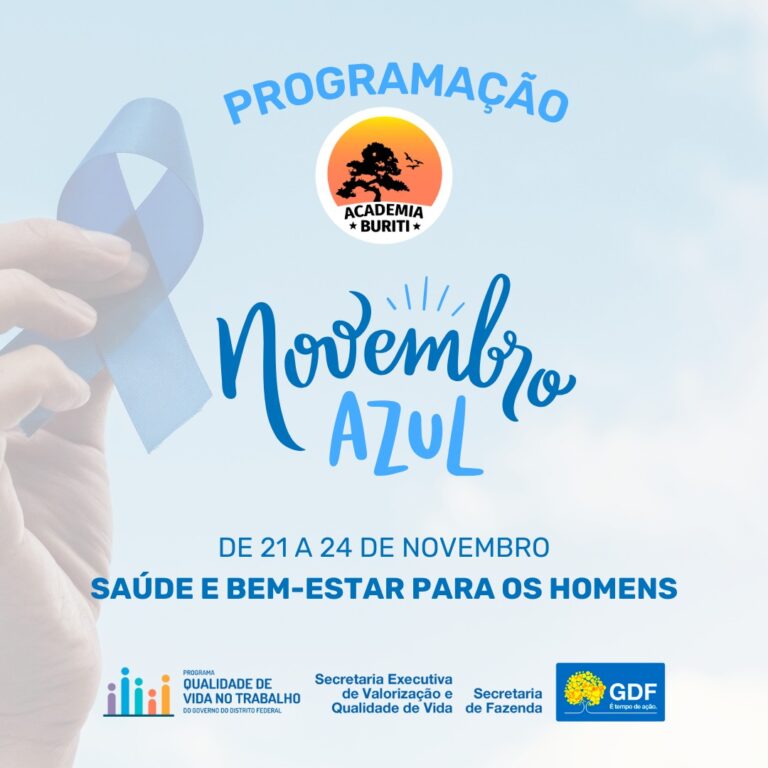 Servidores terão atividades especiais em alusão ao Novembro Azul