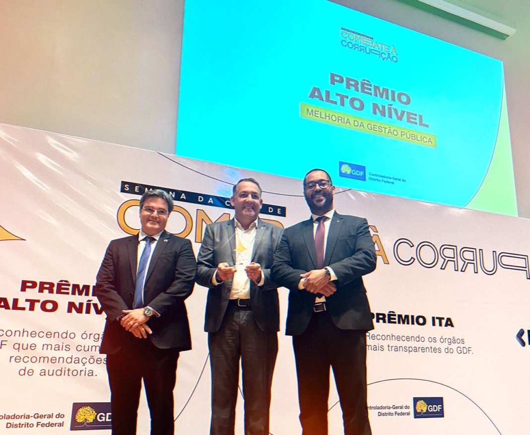 Administração do Plano Piloto recebe troféu Ouro no Prêmio Alto Nível 2023, da CGDF