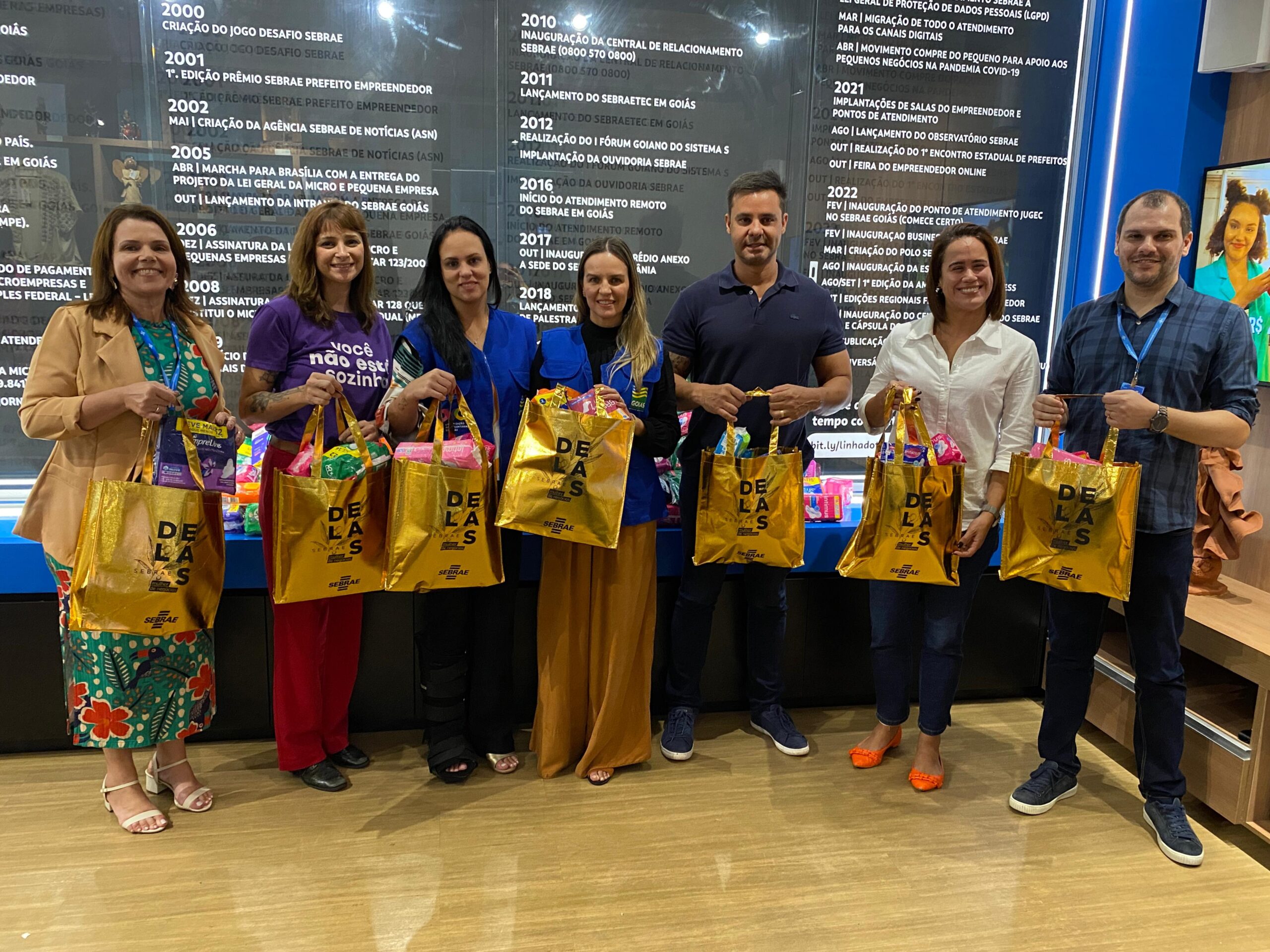 OVG recebe 7 mil pacotes de absorventes íntimos do Sebrae Goiás