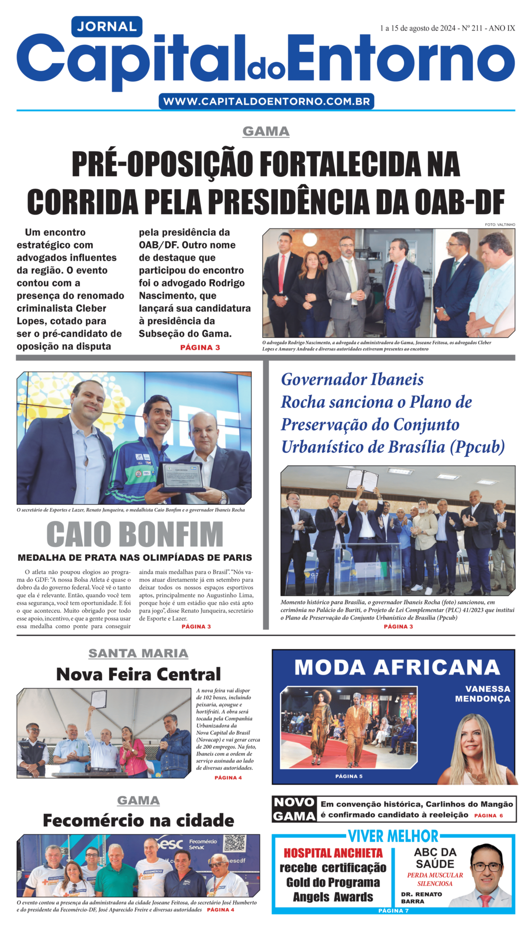 Edição 211 – 1 a 15 de agosto de 2024 Edição 211 – 1 a 15 de agosto de 2024