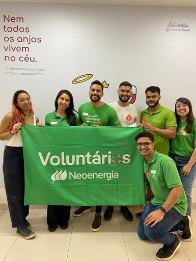 Solidariedade que salva: colaboradores da Neoenergia reforçam estoques de sangue do DF durante o Mês Vermelho
