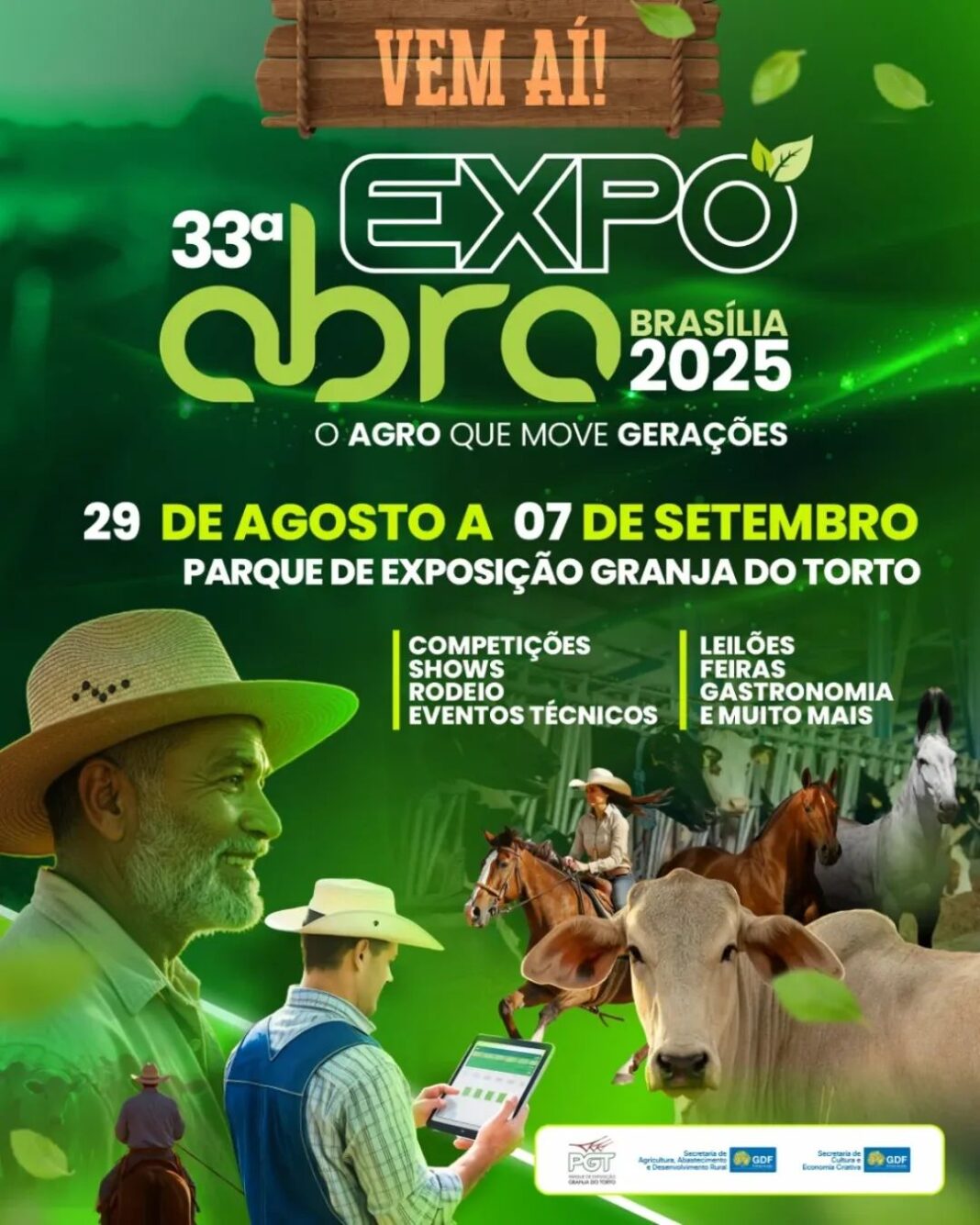 Agronegócio e cultura no coração da Capital: vem aí a 33ª Expoabra
