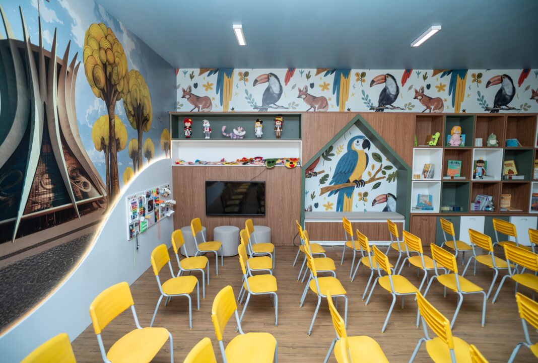 Sala interativa do Jardim de Infância 603 do Recanto das Emas incentiva a leitura