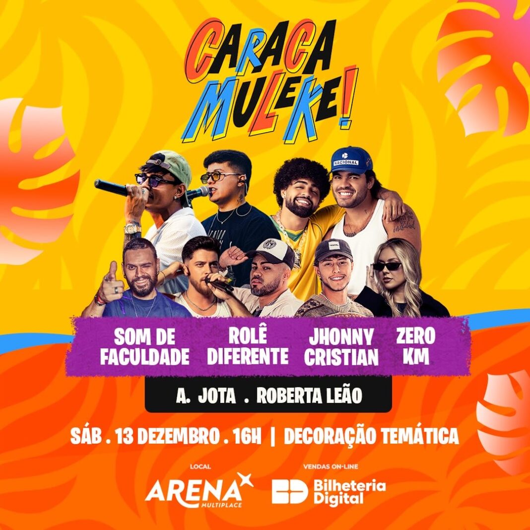 Segunda edição do Caraca Muleke agita Goiânia com pagode, sertanejo e DJs