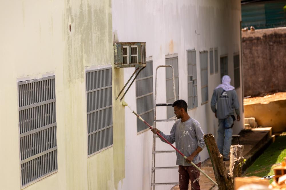 Obras na escola Elizia da Conceição chega na fase final