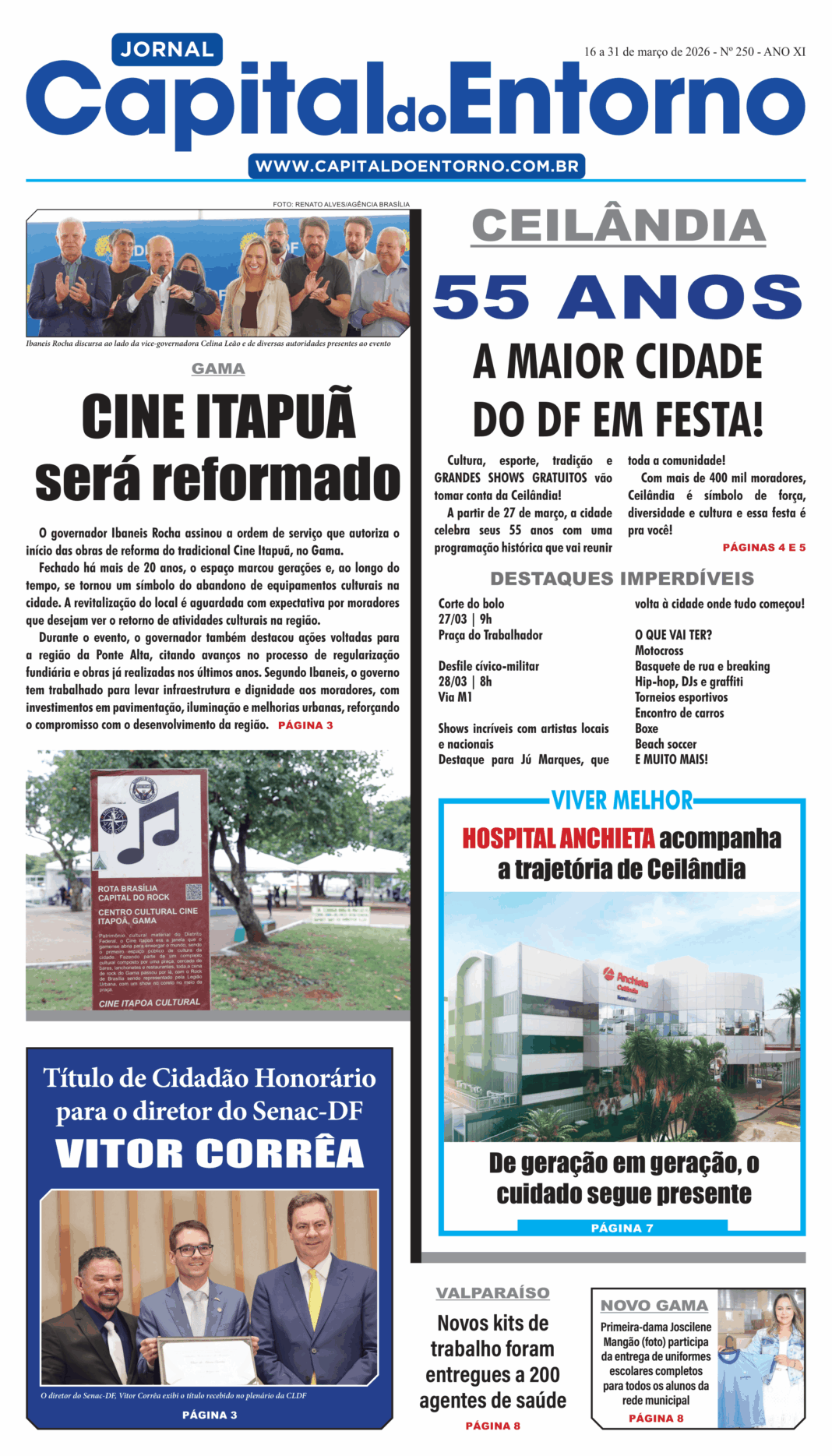 Edição 250 – 16 a 31 de março de 2026 Edição 250 – 16 a 31 de março de 2026