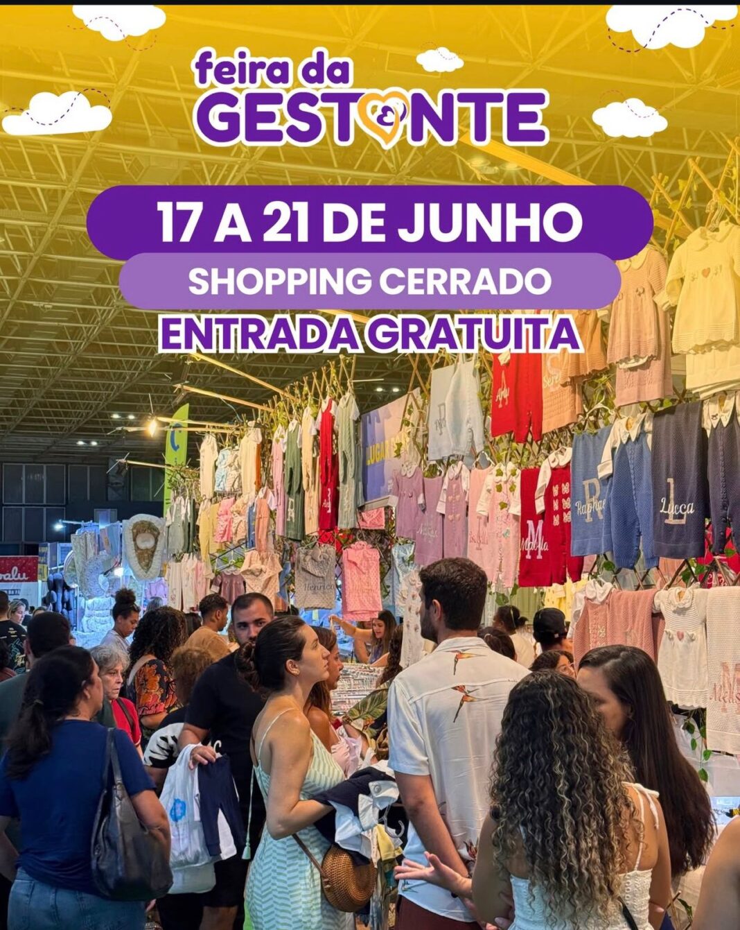 Feira da Gestante Goiânia confirma retorno ao Shopping Cerrado com descontos, novidades, vacinação e expectativa de grande público Feira da Gestante Goiânia confirma retorno ao Shopping Cerrado com descontos, novidades, vacinação e expectativa de grande público