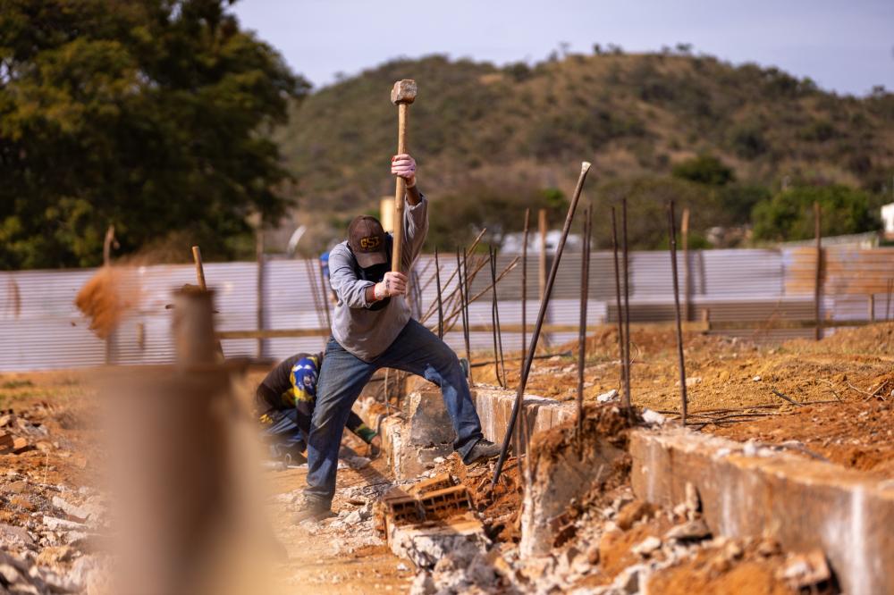 Construção do ginásio de esportes do alvorada avança e ganha nova etapa Construção do ginásio de esportes do alvorada avança e ganha nova etapa