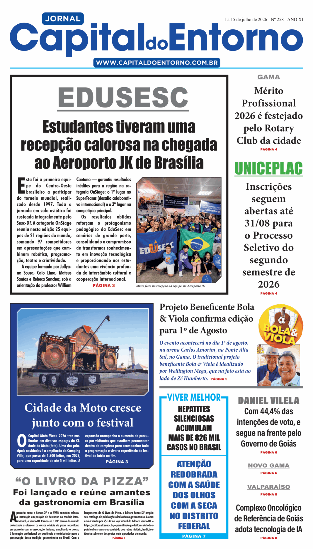 Edição 258 – 1 a 15 de julho de 2026 Edição 258 – 1 a 15 de julho de 2026