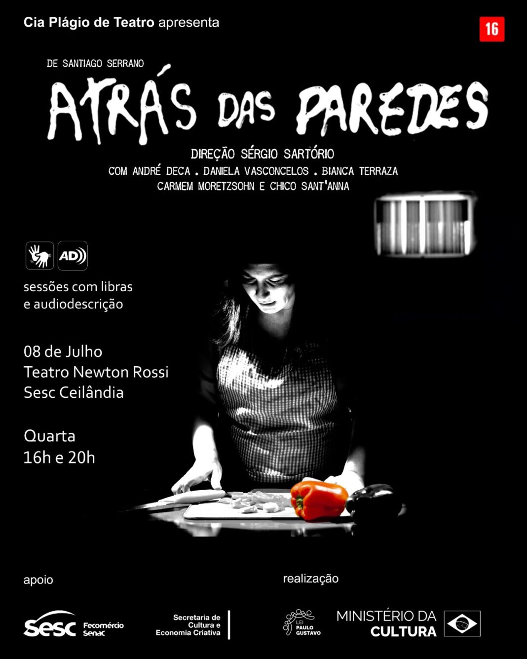 Sesc Ceilândia recebe a Cia Plágio de Teatro com espetáculo sobre as relações familiares Sesc Ceilândia recebe a Cia Plágio de Teatro com espetáculo sobre as relações familiares