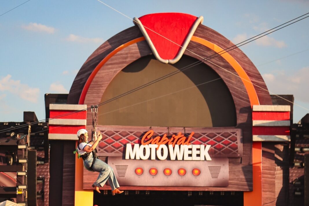 Diversão para toda a família: Capital Moto Week terá parque de diversão, atrações infantis, tirolesa e Globo da Morte Diversão para toda a família: Capital Moto Week terá parque de diversão, atrações infantis, tirolesa e Globo da Morte