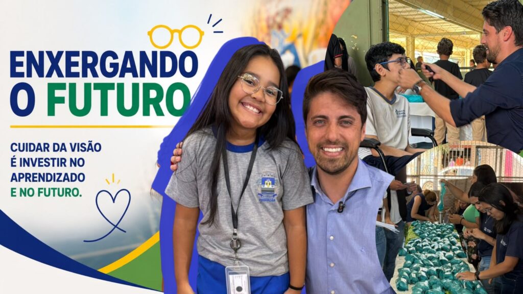 Enxergando o futuro caminha para marca de 5 mil óculos entregues a estudantes da rede municipal Enxergando o futuro caminha para marca de 5 mil óculos entregues a estudantes da rede municipal