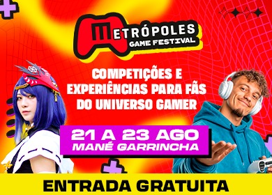 Metrópoles Game Festival reúne mais de 500 competidores e transforma Brasília em arena da cultura gamer Metrópoles Game Festival reúne mais de 500 competidores e transforma Brasília em arena da cultura gamer