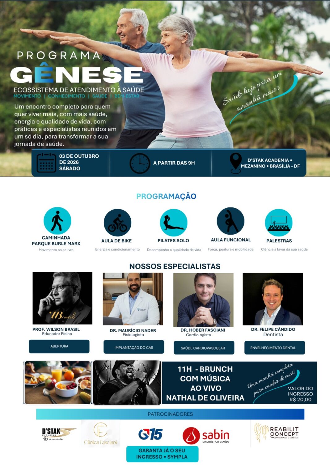 Caminhada, pilates e palestras: evento em Brasília promove manhã dedicada à saúde Caminhada, pilates e palestras: evento em Brasília promove manhã dedicada à saúde