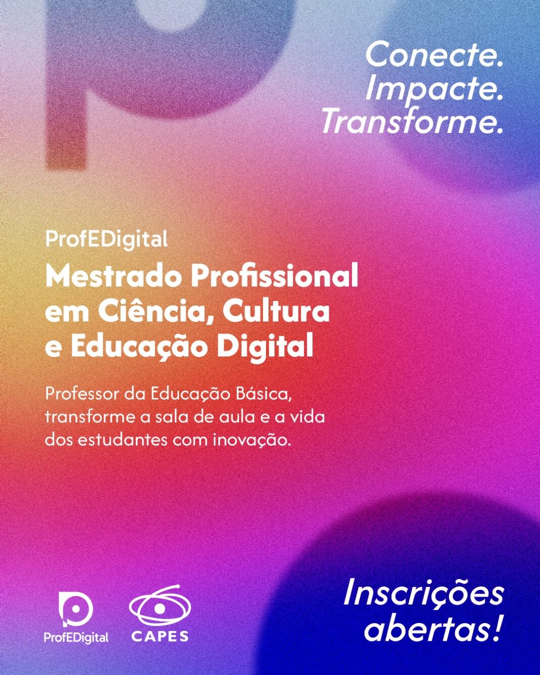 ProfEDigital oferece 20 vagas em mestrado profissional da UnB voltado exclusivamente para docentes da rede pública ProfEDigital oferece 20 vagas em mestrado profissional da UnB voltado exclusivamente para docentes da rede pública